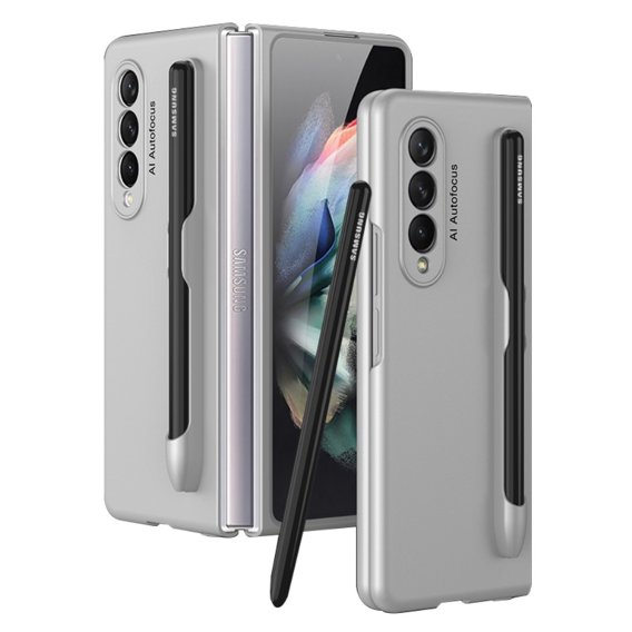 Etui GKK Shockproof do Samsung Galaxy Z Fold3 5G, with Pen Slot, Silver