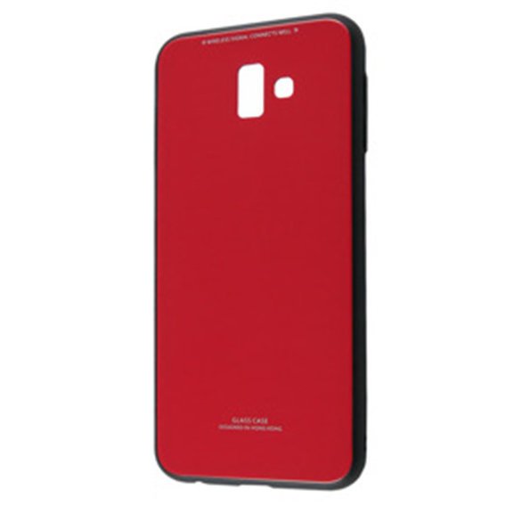 Etui Glass Hybrid Case Samsung Galaxy J6+ Plus - Red