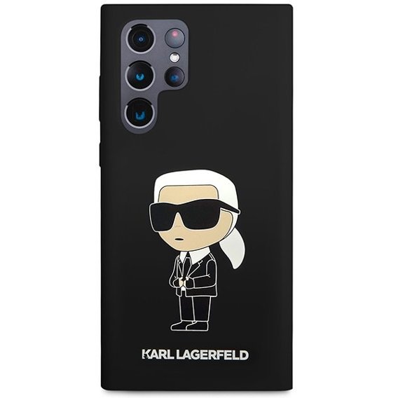 Etui Karl Lagerfeld do Samsung Galaxy S23 Ultra, Silicone Ikonik, czarne