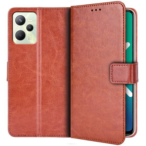 Etui Wallet do Realme C35, Brown