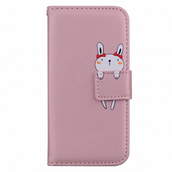 Etui Wallet do Samsung Galaxy A13 4G, Bunny, Pink