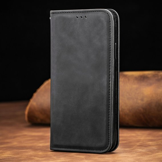 Etui Wallet do Samsung Galaxy A51 5G, Vintage Style Smooth, Black
