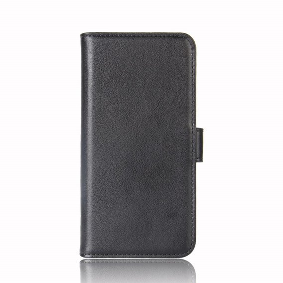 Etui Wallet do Xiaomi Redmi Note 9, Genuine Leather, Black