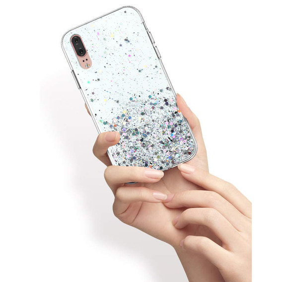 Etui do Huawei P20, Glittery, przezroczyste