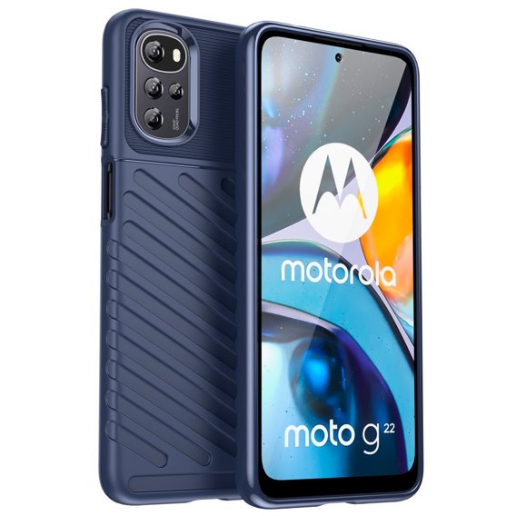 Etui do Motorola Moto G22, Thunder, niebieskie