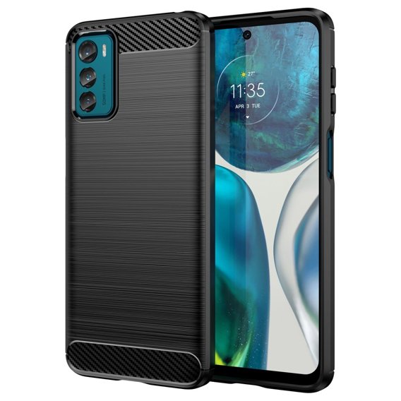 Etui do Motorola Moto G42 4G, Karbon, czarne