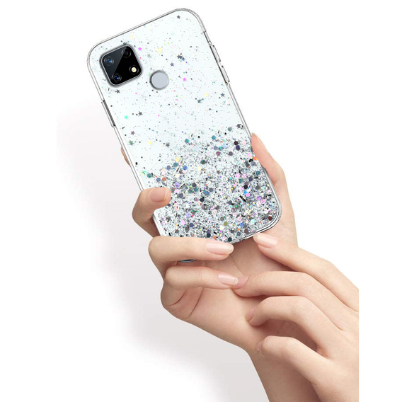 Etui do Realme 7i, Glittery, przezroczyste