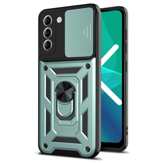 Etui do Samsung Galaxy S22 Plus - NOX Camera Slide  - Green