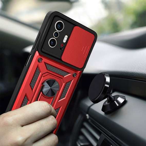 Etui do Xiaomi 11T / 11T Pro - NOX Camera Slide - Red