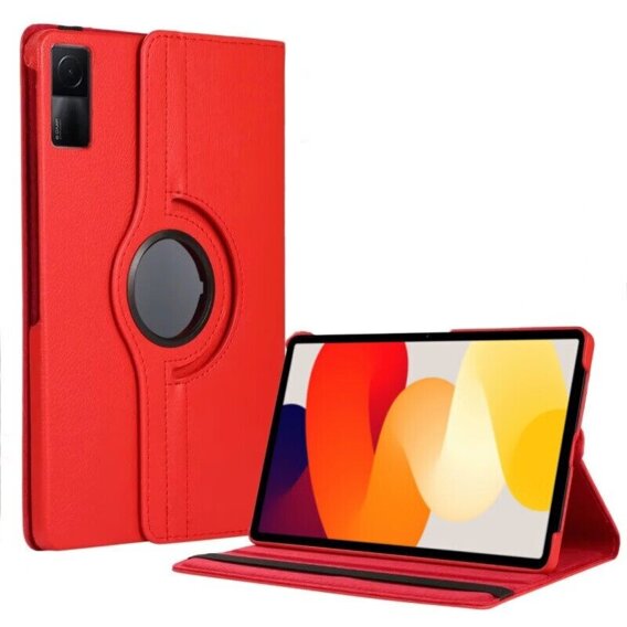 Etui do Xiaomi Redmi Pad SE 11", Obrotowe 360, czerwone