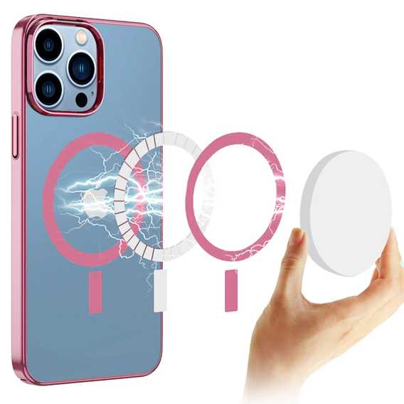 Etui do iPhone 13 Pro Max, ERBORD Hybrid MagSafe Case, różowe
