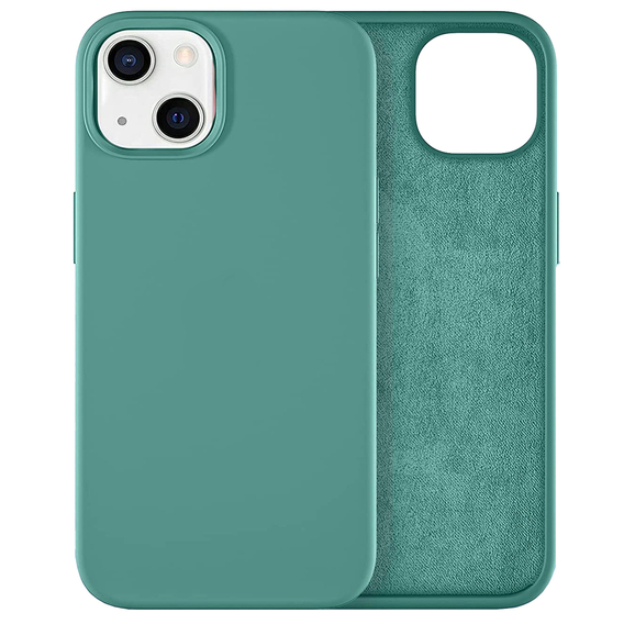 Etui do iPhone 14, Silicone Lite, zielone