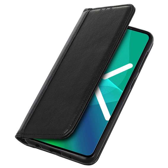 Etui z klapką do Huawei Nova 10 Pro 4G, Split Leather, czarne