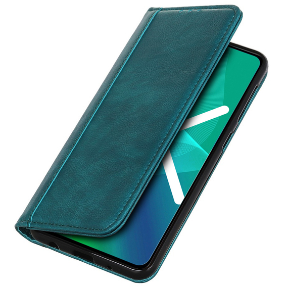 Etui z klapką do Huawei Nova 10 Pro 4G, Split Leather, zielone