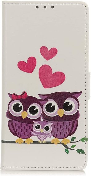 Etui z klapką do Nokia 2, Wallet, Owl Family